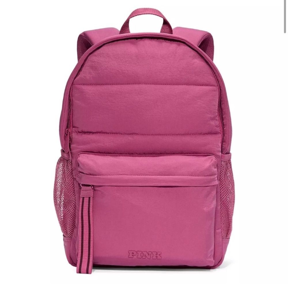 Victoria’s Secret Pink quilted rose my pink Backpack bag travel school NWOT!